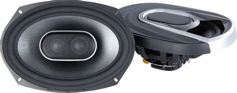 Polk Audio MM692 - MM1 Series 6x9" Coaxial Speakers 900W Peak 300W RMS 6x9" Mobile Monitor Series 3-Way Car & Marine Coaxial Speakers 450 watts Peak Each 150 watts RMS Each 1" Terylene Dome Tweeters Titanium Coated Composite cone material Impedance 4 ohms Sensitivity 94 dB. . Polk audio speakers for car